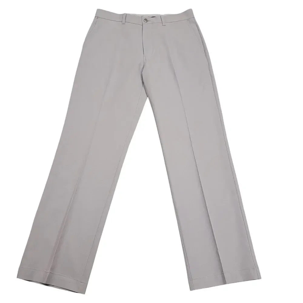 Callaway Men Flat Front Performance Tech Golf Pants Grey Straight Leg 32x30